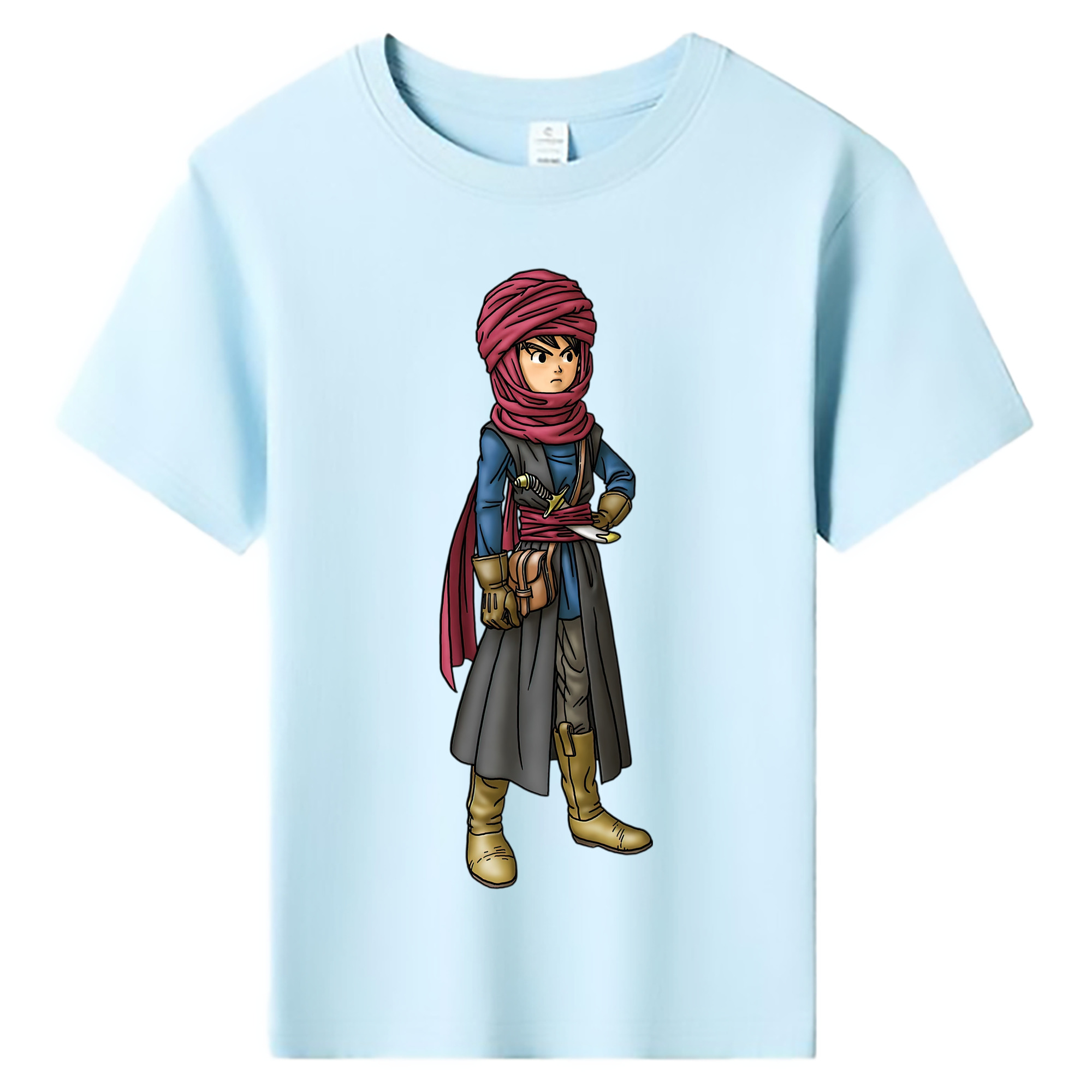 （画像用） ドラゴンクエスト Doragon Kuesuto Dragon Quest 綿100％キッズTシャツ（フロントプリント）